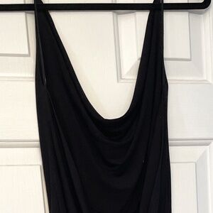 Yigal-Azrouel Designer Black Cowl Gown Size 02